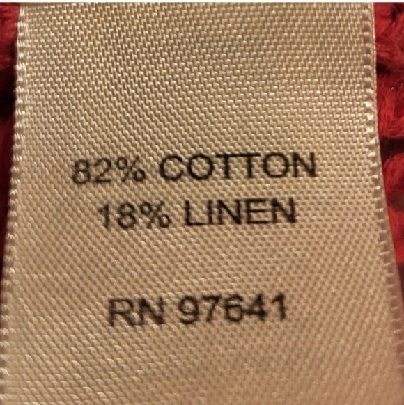 J. Jill Linen Blend Cardigan Cotton Patchwork Open-Knit Sweater XS - Picture 5 of 8